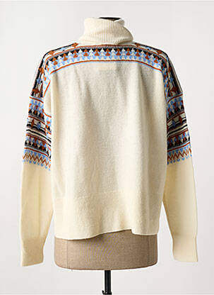 Pulover cu guler înalt elasticitate mâneci lungi bej SCOTCH & SODA femeie