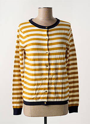 Vestă cu mâneci lungi guler rotund galben SCOTCH & SODA femeie