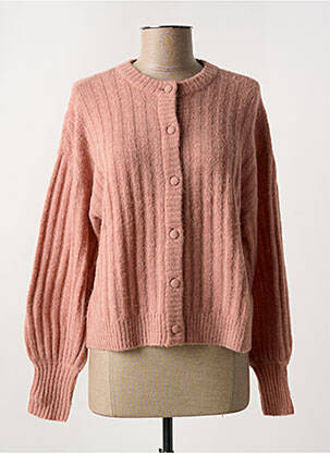 Vestă cu mâneci lungi roz MSCH COPENHAGEN femeie