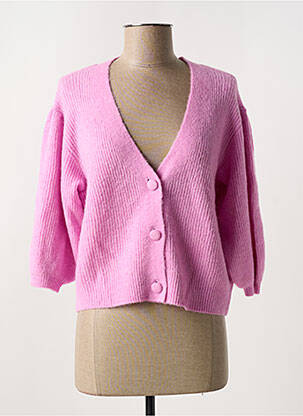 Vestă cu mâneci lungi roz MSCH COPENHAGEN femeie