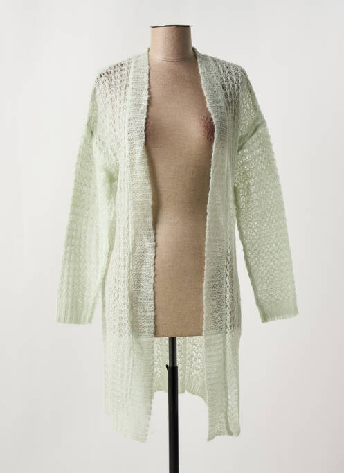 Vestă cu mâneci lungi verde CREAM femeie