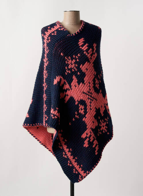 Poncho albastru CERF femeie