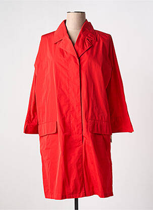 Trench buzunare fără glugă roșu OOF WEAR femeie