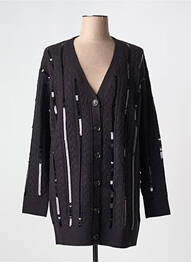 Vestă cu mâneci lungi închidere cu nasturi pe față negru SCOTCH & SODA femme