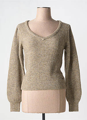 Pulover croială cambrată mâneci lungi bej SCOTCH & SODA femeie