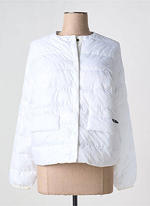 Geacă matlasată mâneci lungi fără glugă alb OOF WEAR femeie