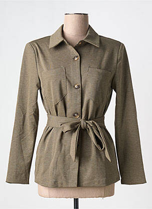 Jachete casual guler de bluză verde CREAM femeie