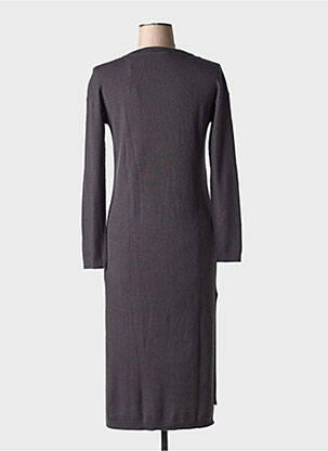 Rochie pulover croială cambrată mâneci lungi gri YAYA femeie