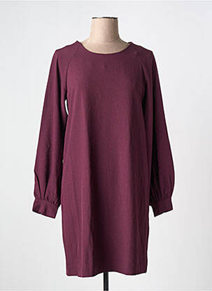Rochie midi mâneci lungi mâneci lungi violet ICHI femeie