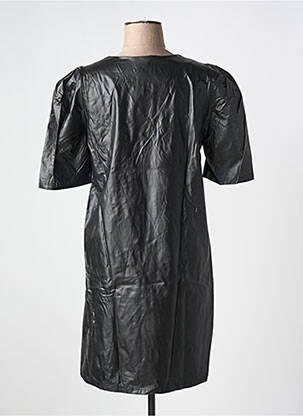 Rochie midi mâneci scurte mâneci scurte negru ANGE femeie