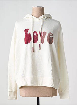 Hanorac cu glugă bej FIVE femeie