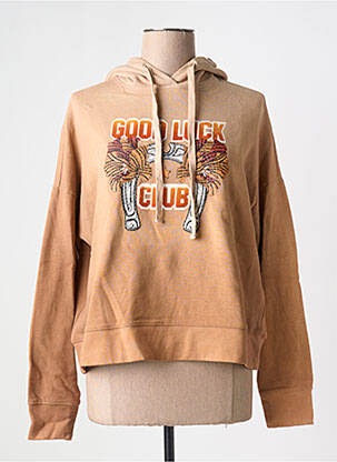 Hanorac cu glugă bej FIVE femeie