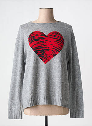 Pulover gri FIVE femeie