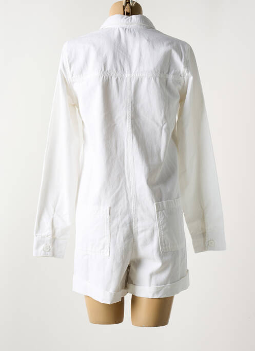 Salopetă scurtă alb HAPPY femeie