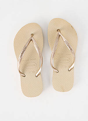 Șlapi auriu HAVAIANAS fată