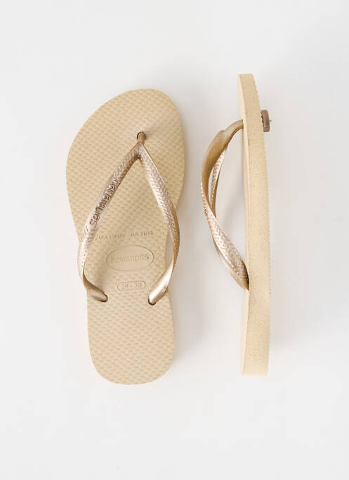 Șlapi auriu HAVAIANAS fată