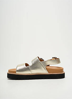 Sandale/pantofi decupați material neted toc de 4 la 6 cm auriu SCHMOOVE femeie