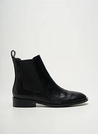 Botine/ghete țesătură satinată toc plat până la 3 cm negru VIDI STUDIO femme