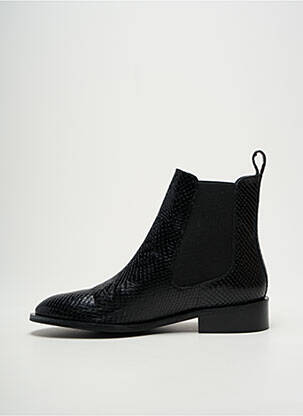 Botine/ghete țesătură satinată toc plat până la 3 cm negru VIDI STUDIO femeie