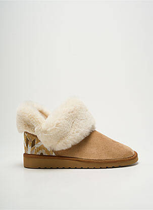 Papuci/Pantofi de casă bej SOIR ET MATIN femeie