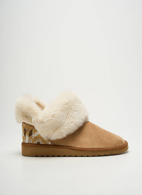 Papuci/Pantofi de casă bej SOIR ET MATIN femeie