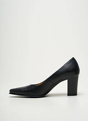 Pantofi cu toc țesătură satinată toc de 7 la 9 cm negru VIDI STUDIO femeie