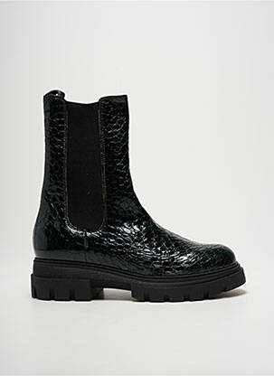 Botine/ghete țesătură satinată toc de 4 la 6 cm verde MINKA DESIGN femeie