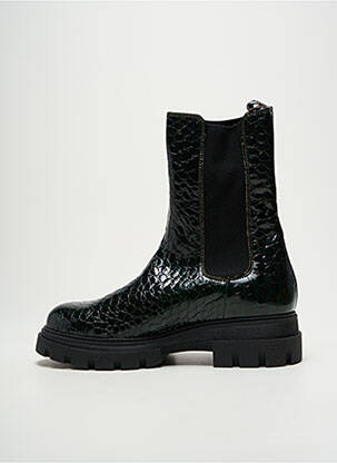 Botine/ghete țesătură satinată toc de 4 la 6 cm verde MINKA DESIGN femeie