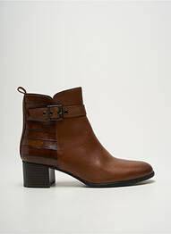 Botine/ghete material neted toc de 4 la 6 cm maro MARCO TOZZI femme