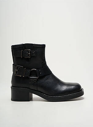 Botine/ghete material neted toc de 4 la 6 cm negru GOODSTEP femeie