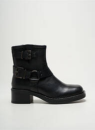 Botine/ghete material neted toc de 4 la 6 cm negru GOODSTEP femme