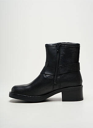 Botine/ghete material neted toc de 4 la 6 cm negru GOODSTEP femeie