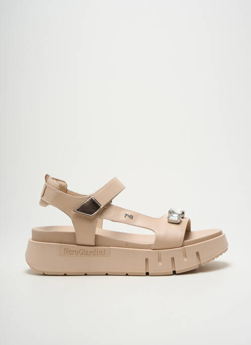 Sandale/Pantofi decupați bej NERO GIARDINI femeie