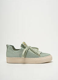 Adidași țesătură satinată toc plat până la 3 cm verde NO NAME femme