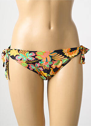 Chiloți de baie imprimeu floral bikini galben GRAIN DE SABLE femeie