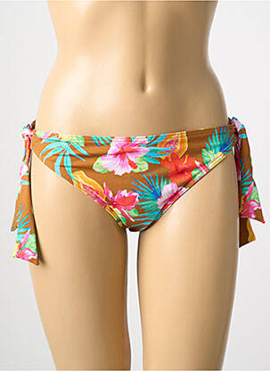Chiloți de baie imprimeu tie and dye bikini galben BANANA MOON femeie