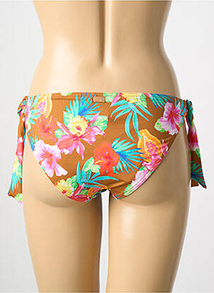 Chiloți de baie imprimeu tie and dye bikini galben BANANA MOON femeie