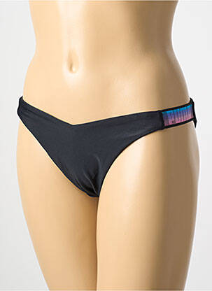 Chiloți de baie efect material satinat bikini negru PUMA femeie