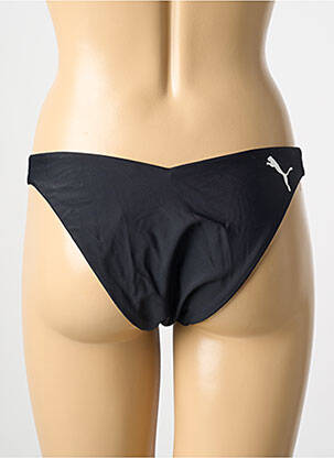 Chiloți de baie efect material satinat bikini negru PUMA femeie