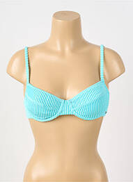 Sutien de costum de baie elasticitate sutien cupe întregi cu decolteu înalt albastru BANANA MOON femme