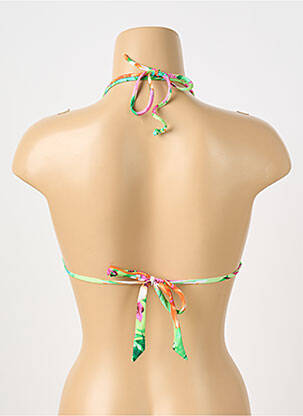 Sutien de costum de baie elasticitate top triunghiuri verde BANANA MOON femeie
