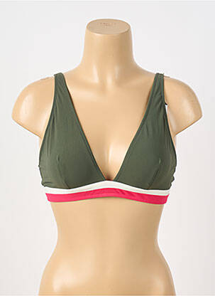 Sutien de costum de baie elasticitate sutien cupe întregi cu decolteu înalt verde BANANA MOON femeie