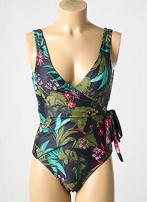Costum de baie dintr-o singură piesă efect material satinat top sutien modelat negru ONLY femeie