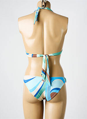 Costum de baie din două piese elasticitate top triunghiuri albastru ROXY femeie