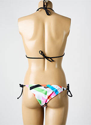 Costum de baie din două piese elasticitate top triunghiuri alb ROXY femeie