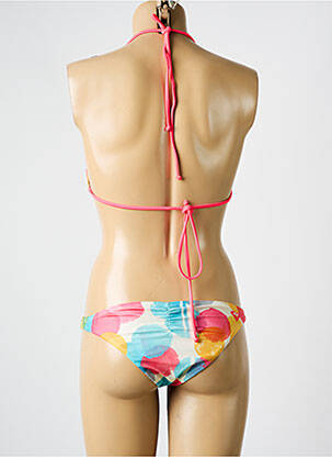 Costum de baie din două piese elasticitate top triunghiuri roz ROXY femeie