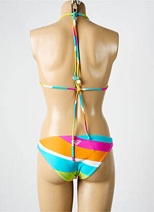 Costum de baie din două piese elasticitate top triunghiuri albastru ROXY femeie