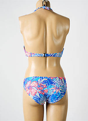 Costum de baie din două piese elasticitate top triunghiuri albastru ROXY femeie