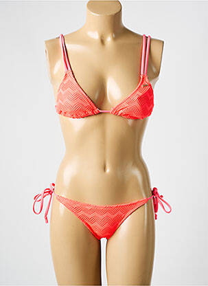 Costum de baie din două piese elasticitate top triunghiuri portocalie ROXY femeie
