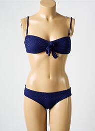 Costum de baie din două piese bretele elastice reglabile albastru ROXY femme